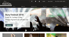 Desktop Screenshot of buryfestival.co.uk